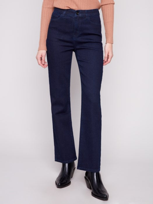 Blue Black Straight Leg Jean