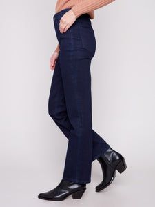 Blue Black Straight Leg Jean