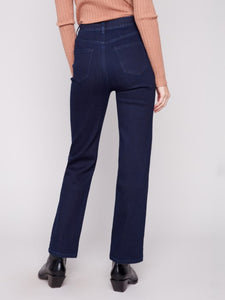 Blue Black Straight Leg Jean