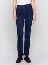 Load image into Gallery viewer, Blue Black Straight Leg Jeans
