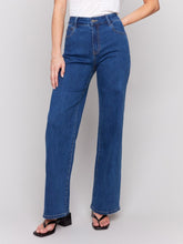 Load image into Gallery viewer, Chloe Wide Leg Jeans In Indigo
