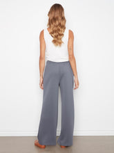 Load image into Gallery viewer, Graphite Soft Scuba Wide Leg Jogger Pants
