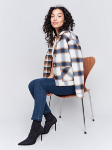 Truffle Reversible Plaid Jacket