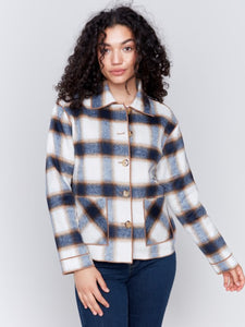 Truffle Reversible Plaid Jacket