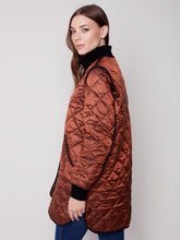 Load image into Gallery viewer, Cinnamon Long Quilted Puffer Jacket
