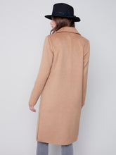 Load image into Gallery viewer, Truffle Faux Wool Melton Tailored Coat
