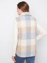 Load image into Gallery viewer, Celestial Plaid Bouclé Knit Vest
