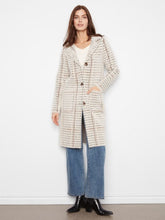 Load image into Gallery viewer, Aberdeen Long Plaid Knit Coatigan
