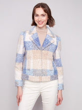 Load image into Gallery viewer, Oxford Plaid Bouclé Knit Short Coat

