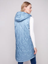Load image into Gallery viewer, Oxford Pearlized Long Hooded Vest
