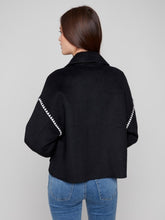 Load image into Gallery viewer, Black &amp; White Short Double-Faced Wool Jacket
