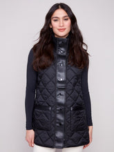 Load image into Gallery viewer, Spruce &amp; Black Reversible Button-Front Quilted Vest
