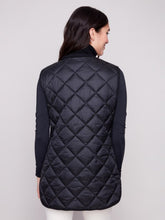 Load image into Gallery viewer, Spruce &amp; Black Reversible Button-Front Quilted Vest
