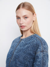 Load image into Gallery viewer, Quilted Tencel Denim Bomber Jacket
