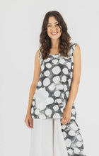 Load image into Gallery viewer, Black With White Polka Dot Sleeveless Tank
