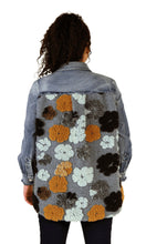 Load image into Gallery viewer, Plush Floral Denim Jacket

