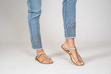 Load image into Gallery viewer, Embellished Hem Straight Leg Pull On Jean
