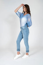 Load image into Gallery viewer, Embellished Pocket &amp; Hem Straight Leg Jean
