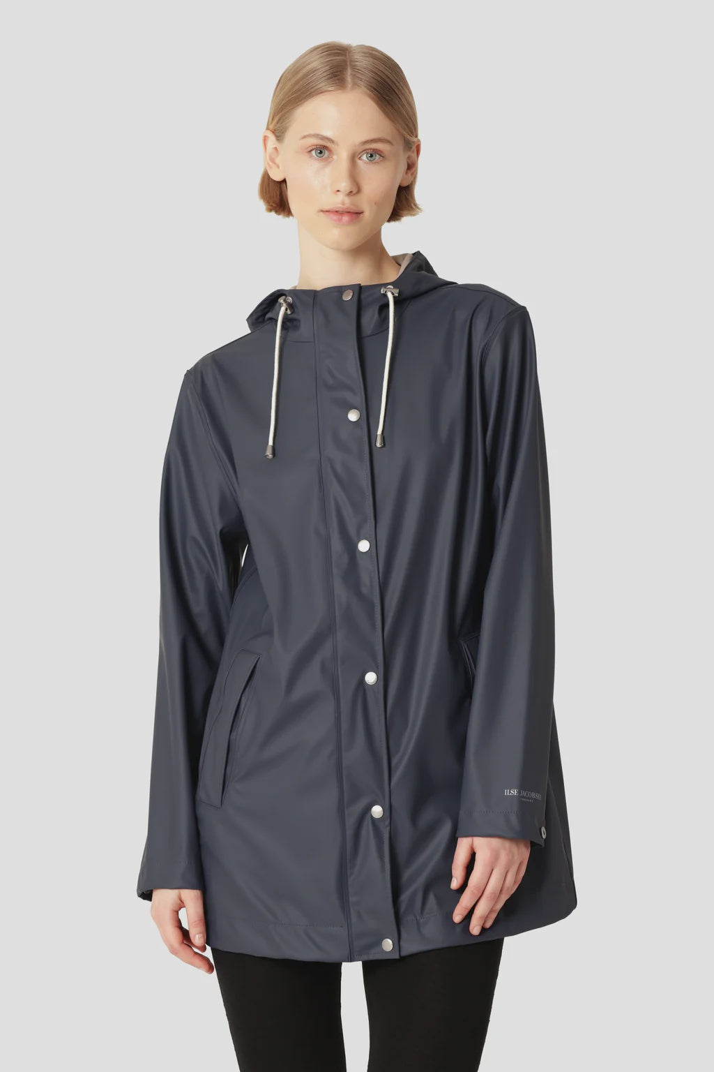 IJ- Ombre Blue Short Hooded Rain Jacket RAIN228FR