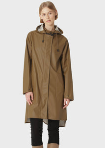 IJ- Rain71 Mocca Mid-Length Raincoat