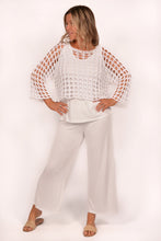 Load image into Gallery viewer, White Holy Knit Bell Sleeve Top
