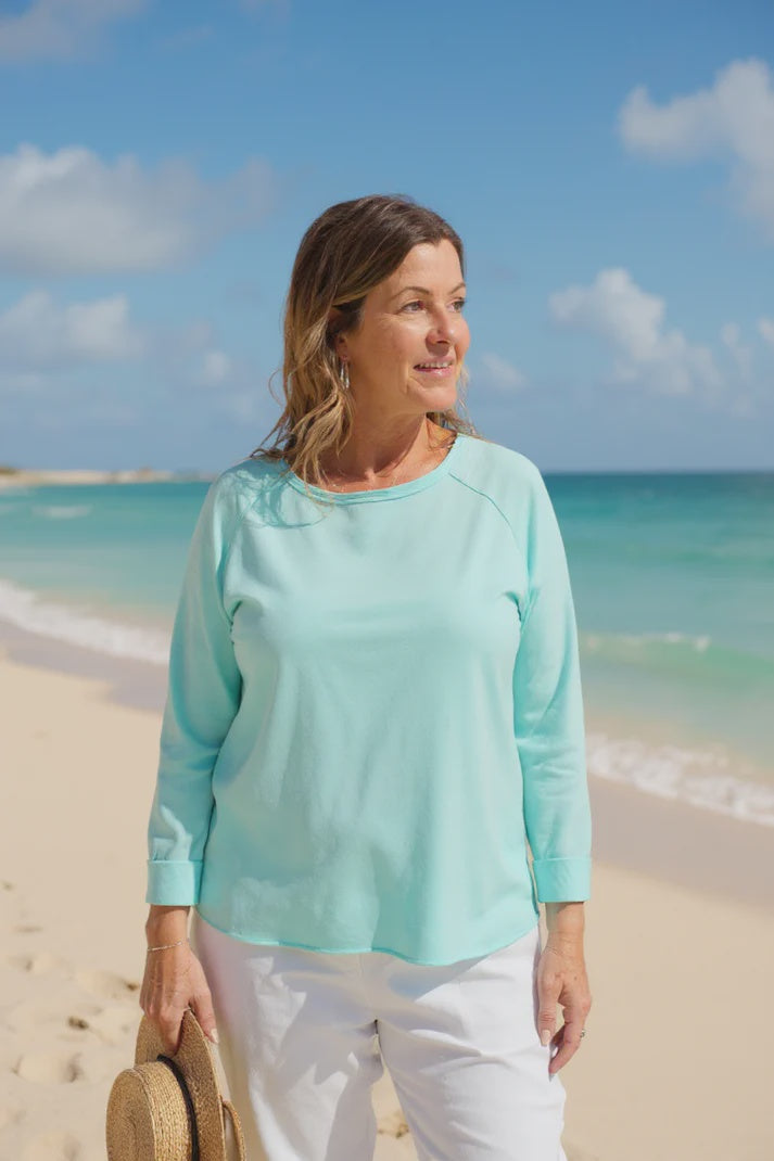 Turquoise Crewneck Sweater