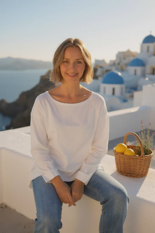 White Crewneck Sweater