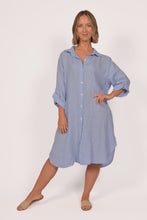 Load image into Gallery viewer, &quot;Blue Jean&quot; Linen Shirt Dress
