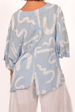 Load image into Gallery viewer, Light Blue Abstract Printed Tunic
