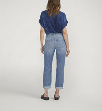 Load image into Gallery viewer, Spring Blue Carter Girlfriend Mid Rise Jeans
