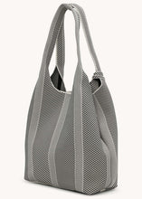 Load image into Gallery viewer, Knitty01 Milk Creme Black Tote Bag
