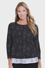 Load image into Gallery viewer, MP- Black Floral Layered Top
