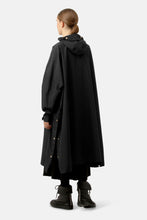 Load image into Gallery viewer, Black Rain Poncho With Sleeves
