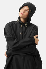 Load image into Gallery viewer, Black Rain Poncho With Sleeves
