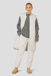 IJ- Kit Quilted Knee Length Vest