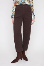Load image into Gallery viewer, Chocolate Corduroy Barrel Pant
