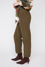 Load image into Gallery viewer, Khaki Corduroy Barrel Pant
