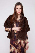 Load image into Gallery viewer, Chocolate Faux Fur Jacket
