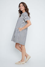Load image into Gallery viewer, Indigo Striped A-Line Dress
