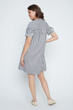 Load image into Gallery viewer, Indigo Striped A-Line Dress
