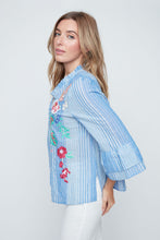 Load image into Gallery viewer, Embroidered Striped Blouse
