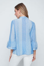 Load image into Gallery viewer, Embroidered Striped Blouse
