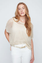 Load image into Gallery viewer, Gold Fishnet Tee
