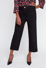 Load image into Gallery viewer, Black Ponte Cropped Pant
