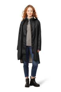 Rain71 Black Mid-Length Raincoat