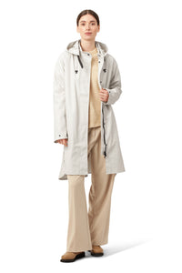 Rain71 Milk Creme Mid-Length Raincoat