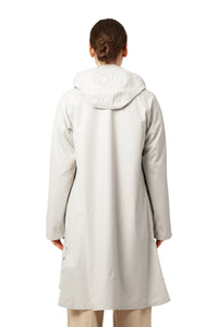 Rain71 Milk Creme Mid-Length Raincoat