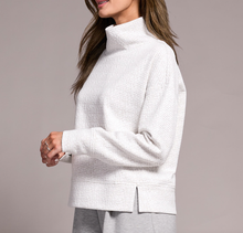 Load image into Gallery viewer, TF- Heather Frost Grey Funnel Neck Sweater
