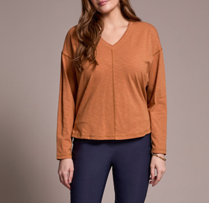 Bran V-Neck Flatlock Long Sleeve