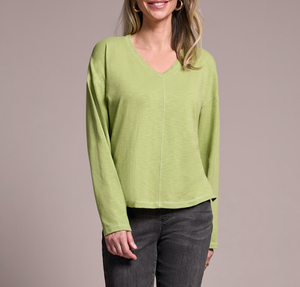 Wasabi V-Neck Flatlock Long Sleeve